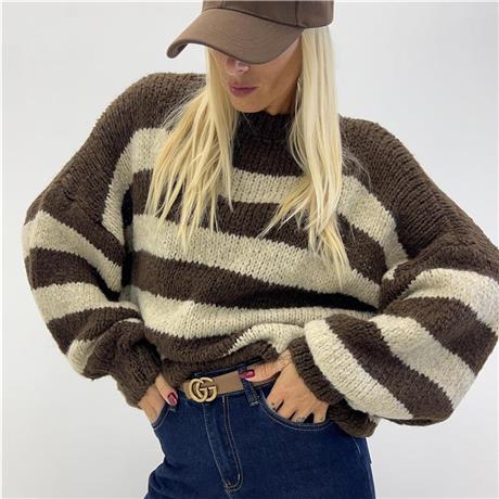 Maglione morbido a riga CANADA